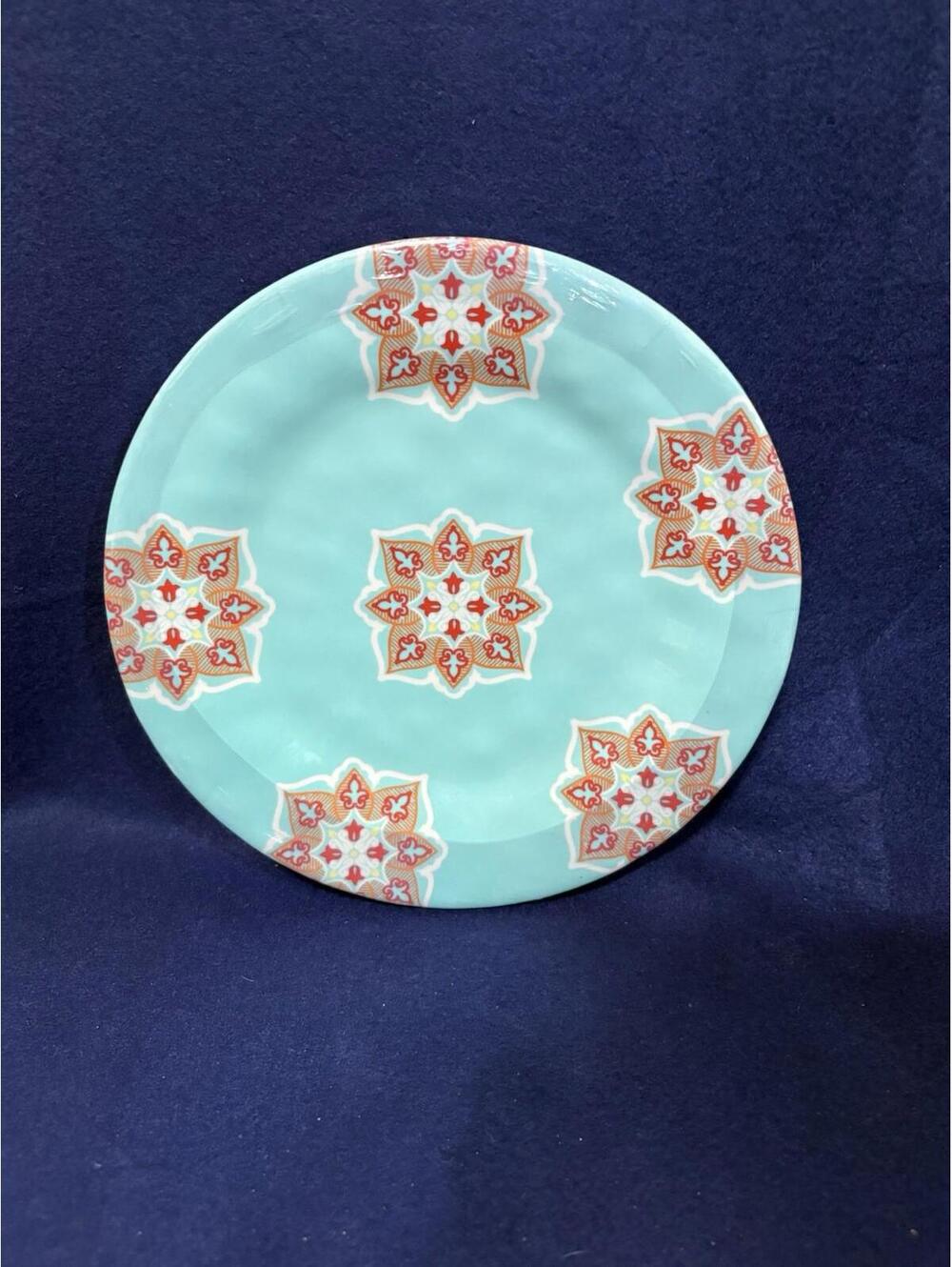 HiEnd Accents Western Melamine Salad Plates Set of 4